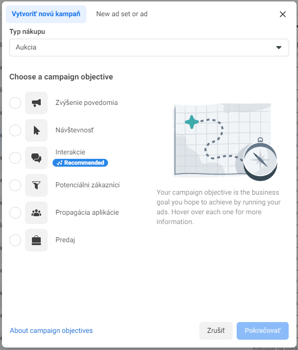 The creation of an advertising campaign also includes defining the objective.