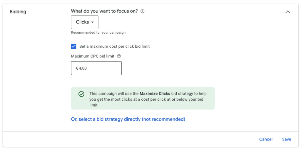 Služba Google Ads funguje na aukčnom systéme.